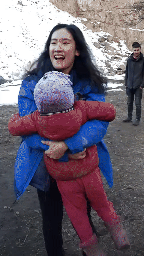 playing with children in jizew