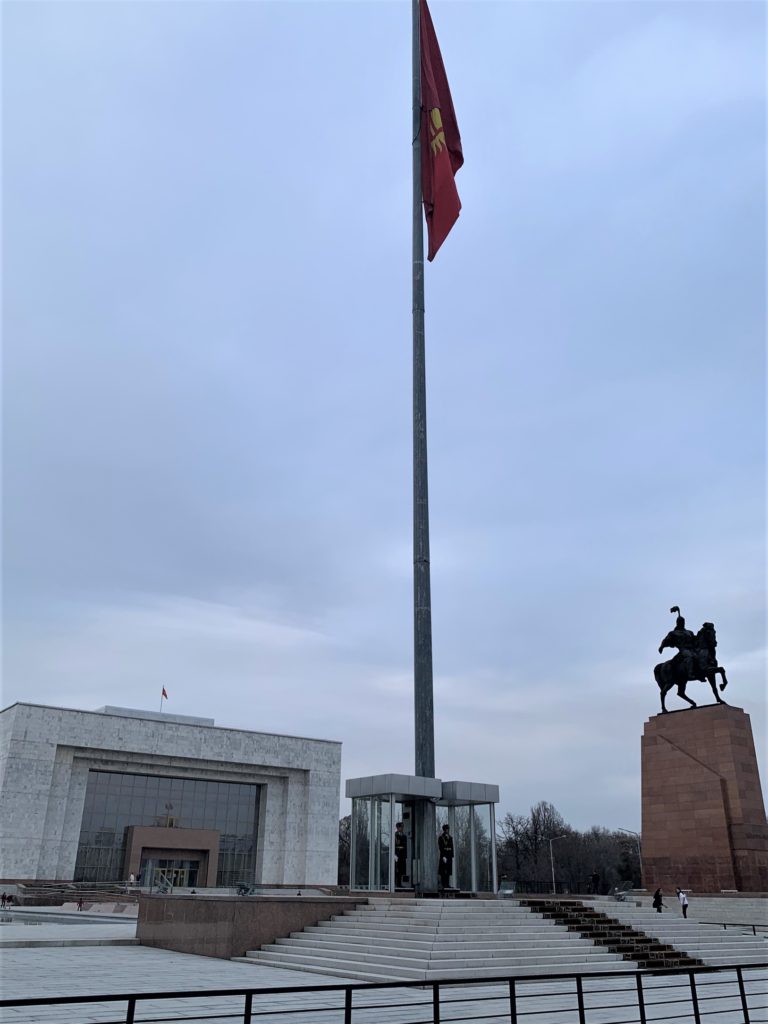 manas statue bishkek