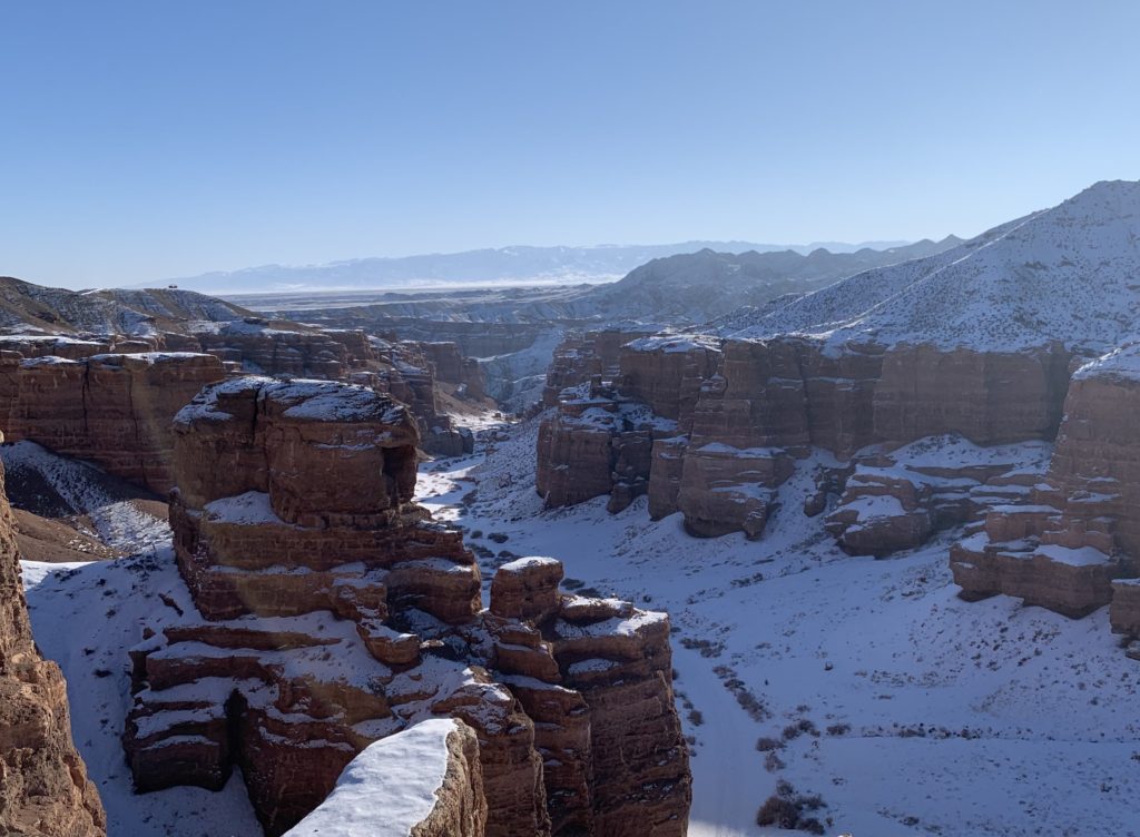 snowy canyons